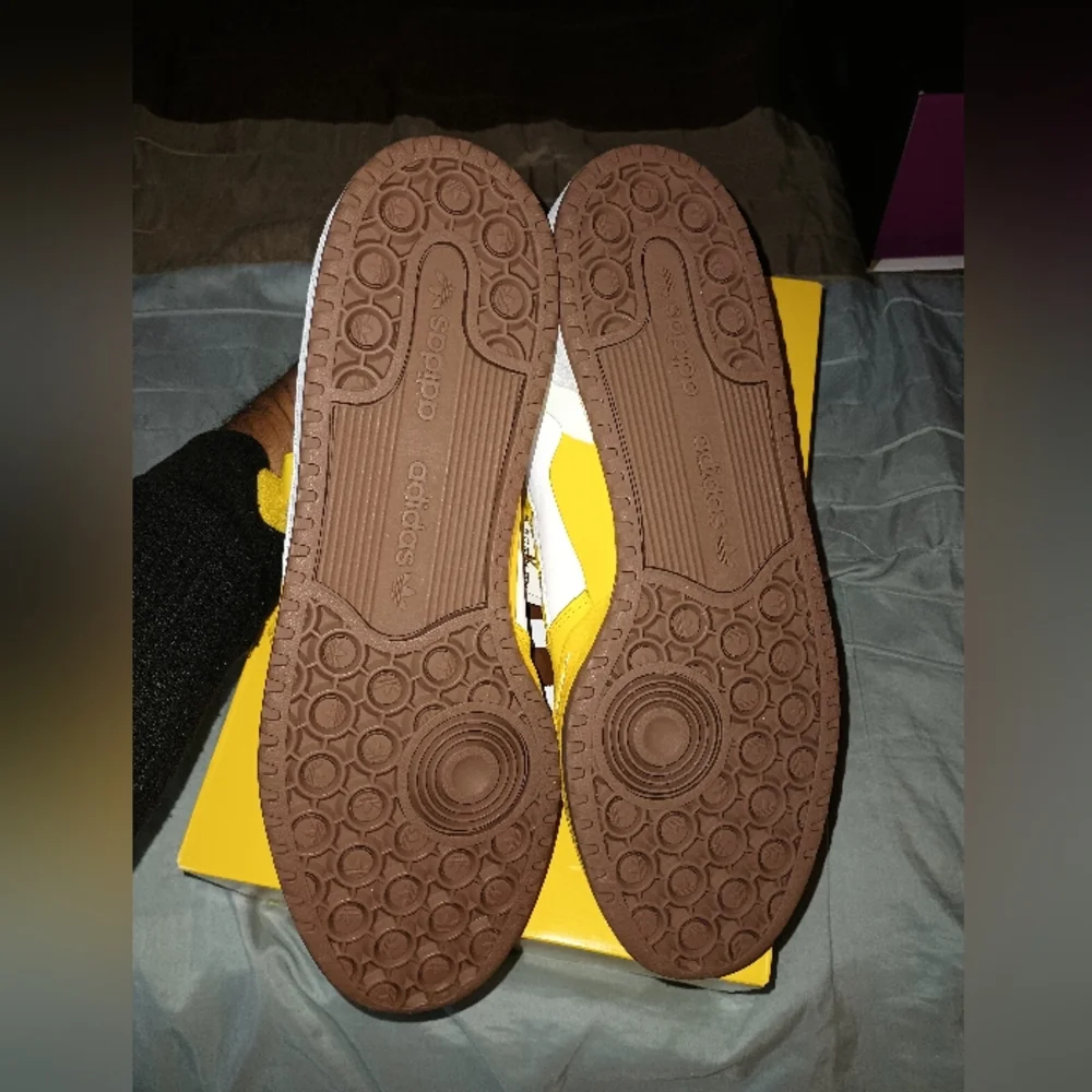 Men size 12 m&m yellow low top Adidas - Picture 2 of 10